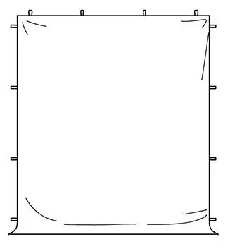 Seitenwand Blanco ohne Fenster für Pavillon Budget 3x3m