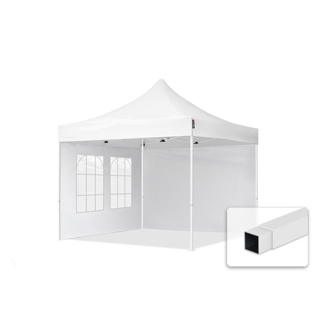 Pavillon Budget 3x3m mit 2 Seitenwänden