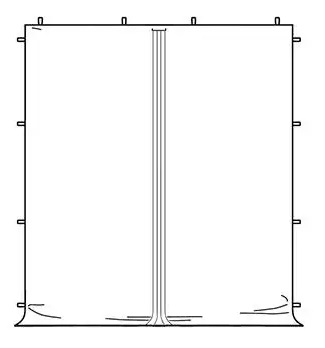 Seitenwand Blanco mit Tür für Pavillon Budget 3x3m